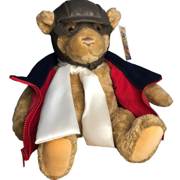 VTG 1997 Lands End Explorer Bears Bearon Von Oops Gund Stuffed Plush Animal Bear - Picture 6 of 15